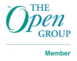 The Open Group<sup>®</sup> Member logo signifies our member status with The Open Group's Architecture Forum - the consortium that manages the TOGAF standard and provides us with authoritative training materials