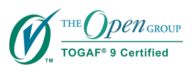 TOGAF Certified logo indicates Doug Rinker is TOGAF 9 Certified